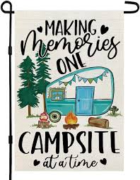 Camping Making Memories Garden Flag