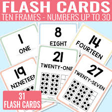 printable ten frame flash cards easy