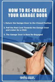 reset your garage door s emergency cord