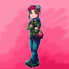 Possibly most known for her role as ramona flowers in scott pilgrim vs. Pink Astronaut On Twitter Ramona Flowers Outfit Pt 1 Scottpilgrim Digitalart Comic Ramonaflowers Drawing Fanart Color