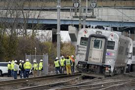 nyc area train derailment hurts no one