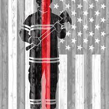 thin red line flag fabric wallpaper