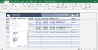 Contact List Template In Excel Free To Download Easy To Print