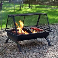 Rectangle Steel Wood Burning Fire Pit