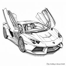 supercar coloring pages free printable