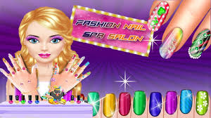 nail polish spa salon games for kids