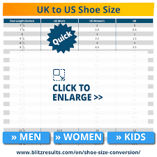 easy shoe size conversion charts us