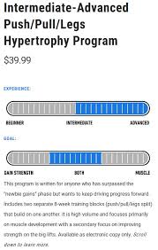 push pull legs hypertrophy program