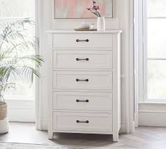 What are the best dresser drawer pulls black currently available to purchase? Stratton 5 Drawer Tall Dresser Pottery Barn