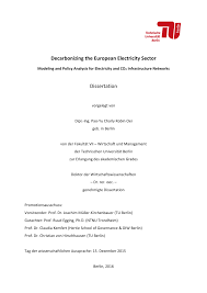 Pdf Decarbonizing The European Electricity Sector