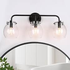 Lnc Modern Black Vanity Light 3 Light