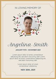 free funeral invitation templates to