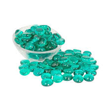 Artisan Supply Teal Glass Gems 1 Lbs