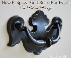 How To Spray Paint Brass Hardware
