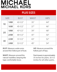 Michael Michael Kors Plus Size Chart Via Macys In 2019