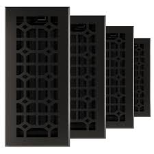 matte black floor register