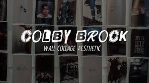 colby brock wall collage photos by