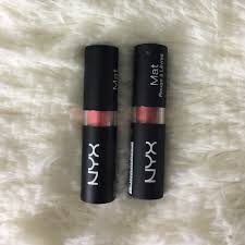 It's no surprise i love nyx products because they are a professional brand that is now available in so many places like walmart in miami county! Nyx Makeup Set Of 2 Nyx Matte Lipsticks Sierra Temptress Poshmark