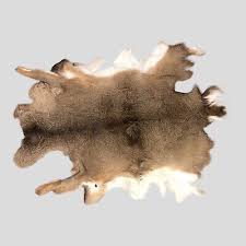 whitetail deer skin pelt hide rug 48