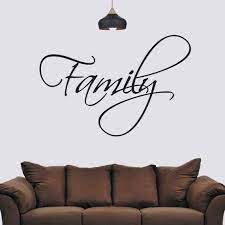 family word wall art wall sticker decal