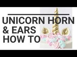 Image result for unicorn horn and ears template. How To Make Unicorn Horn Ears Youtube