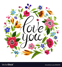decorated flowers vector image