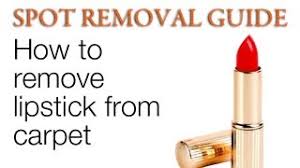 how to remove lipstick from carpet