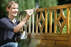 Wooden Trellis Prepping Painting