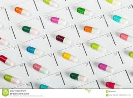 Different Color Tablets And Pills Stock Photo Image Of