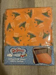 dr seuss nursery fitted crib sheet