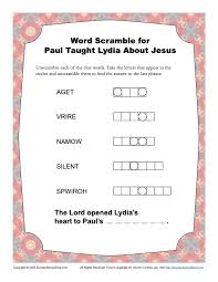 printable activities about paul
