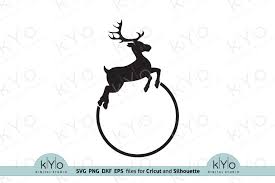 Christmas Reindeer Monogram Graphic By Kyo Digital Studio Creative Fabrica