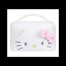 sanrio o kitty cosmetic bag miniso