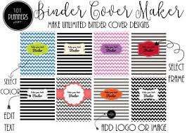 Free Monogram Binder Cover Binder Cover Maker