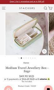 stackers um travel jewellery box in
