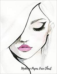 Makeup Paper Face Chart Female Faces Large Notebook