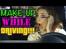 how to apply makeup while driving you
