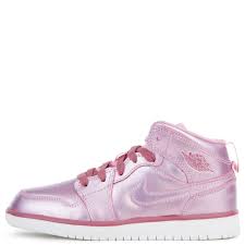 Ps Air Jordan 1 Mid Se Pink Rise White Noble Red