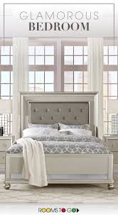 At rooms to go, you can find bed sets in an array of sizes, including: 13 Elegant Ideas How To Craft Glamorous Bedroom Furniture Rooms To Go Bedroom Glamourous Bedroom King Bedroom Sets