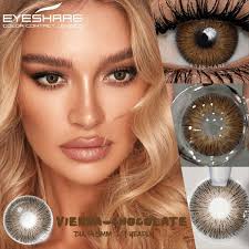 eyeshare 2pcs gray brown color contact