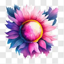 Stylized Sunflower With