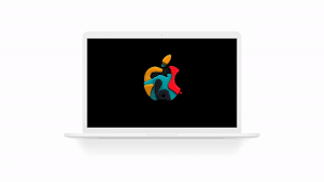 this apple logo macos screensaver