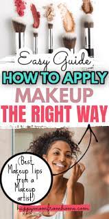 the correct makeup application order