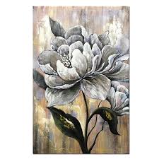 Canvas Paintings Large Grey And White