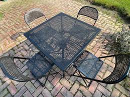 5pc Black Vintage Wrought Iron Patio