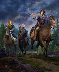 Witcher milva by miryanne : The Witcher Geralt Jaskier And Milva The Witcher Books The Witcher Geralt The Witcher Wild Hunt
