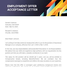 free job offer letter templates