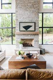 Light Stone Fireplace Inspiration