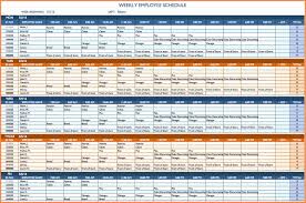 Employee Scheduling Spreadsheet Excel Ndash 8 Schedule