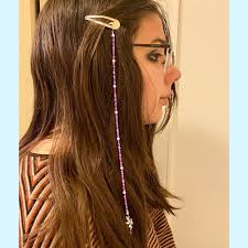 beaded hippie hair clip multiple bead